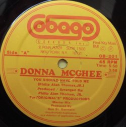 画像1: Donna Mcghee - You Should Have Told Me