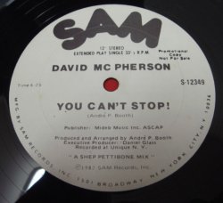 画像1: David MC Pherson - You Can't Stop