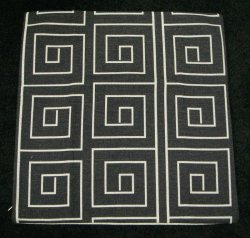 画像1: Rounded　Square Pattern VintagePrint Cushion Covers