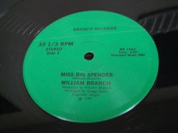 画像1: William Branch - Miss Big Spender