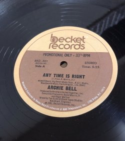 画像1:  Archie Bell ‎– Any Time Is Right 