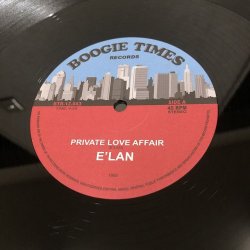 画像1:  E'Lan ‎– Private Love Affair    (Re)