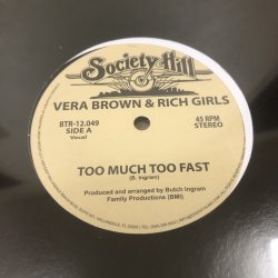 画像1: Vera Brown & Rich Girls - Too Much Too Fast (Sealed)  (Re)