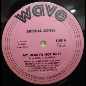 画像: Brenda Jones - My Hearts Not In It