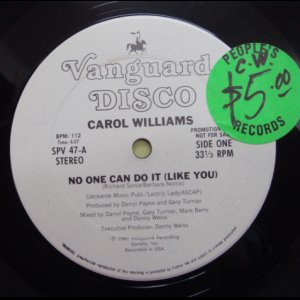 画像: Carol Williams - No One Can Do It (Promo)