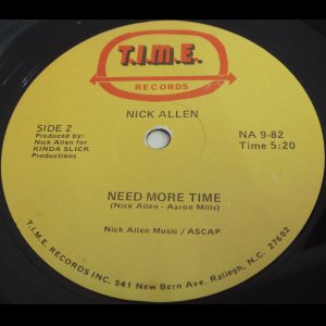 画像: Nick Allen - Need More Time