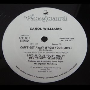 画像: Carol Williams - Can't Get Away (Re)