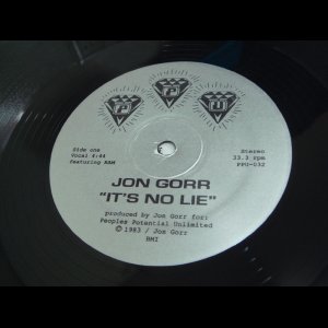 画像: Jon Gorr - It's No Lie (Re)