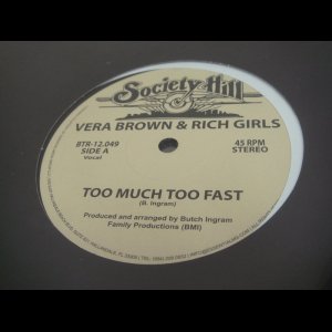 画像: Vera Brown & Rich Girls - Too Much Too Fast (Sealed)  (Re)