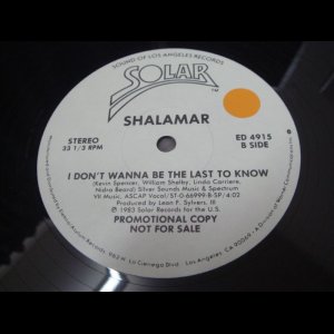 画像: Shalamar - I Don't Wanna Be The Last To Know (Promo)