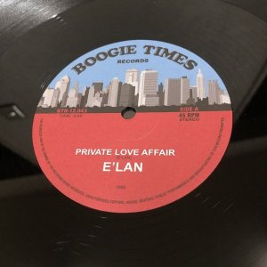 画像:  E'Lan ‎– Private Love Affair    (Re)