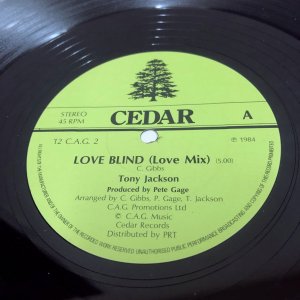 画像:  Tony Jackson -  Love Blind
