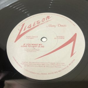 画像: Mary Davis - If You Want My Love To Last
