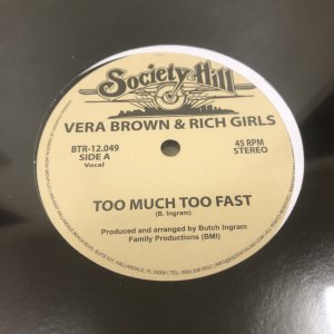 画像: Vera Brown & Rich Girls - Too Much Too Fast (Sealed)  (Re)