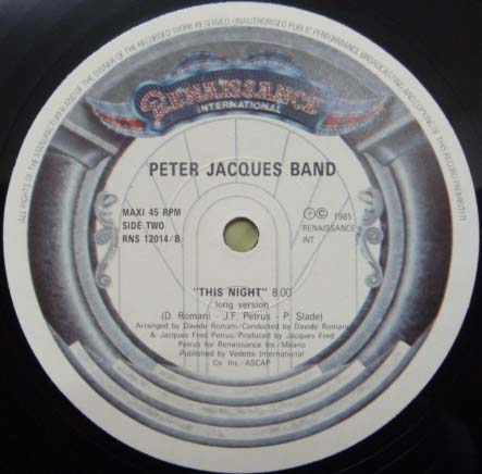 画像: Peter Jacques Band - This Night