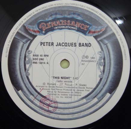 画像: Peter Jacques Band - This Night