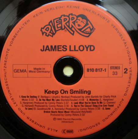 画像: James Lolyd - Keep On Smiling