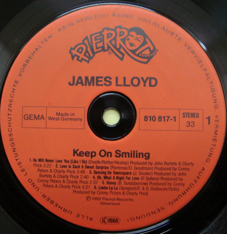 画像: James Lolyd - Keep On Smiling