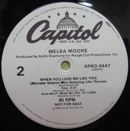 画像: Melba Moore - When You Love Me Like This