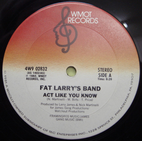 画像1: Fat Larrys Band - Act Like You Know