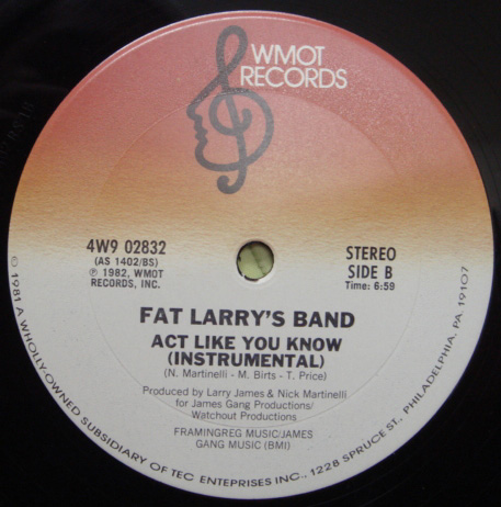 画像: Fat Larrys Band - Act Like You Know