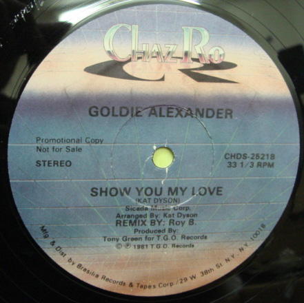 画像: Goldie Alexander - Show You My Love & Go Back 