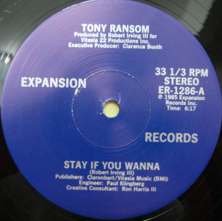 画像1: Tony Ransom - Stay If You Wanna