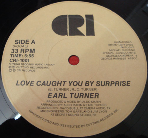 画像1: Earl Turner - Love Caught You By Surprise