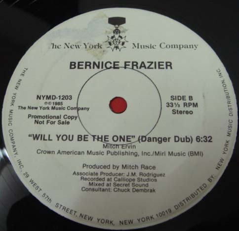 画像: Bernice Frazier - Will You Be The One