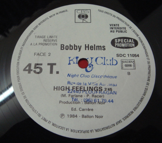 画像: Bobby Helms - High Feeling(Promo Remix)