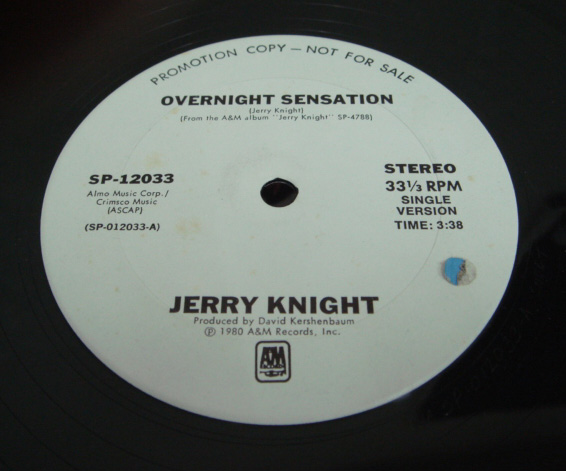 画像: Jerry Knight - Overnight Sensation (Promo)