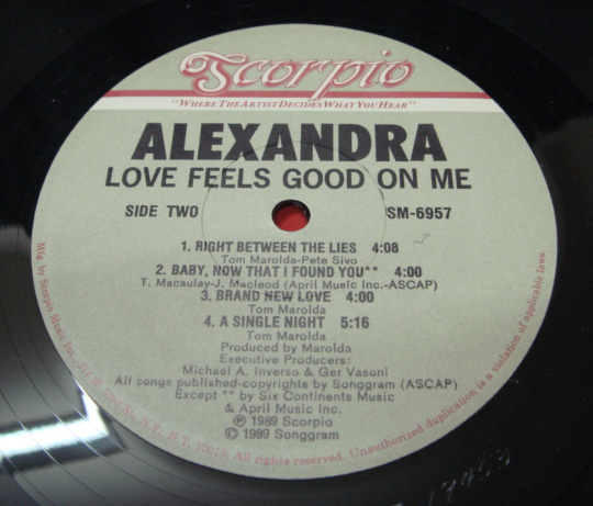 画像: Alexandra - Love Feels Good On Me