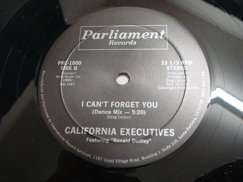 画像: California Executives - I Can't Forget You