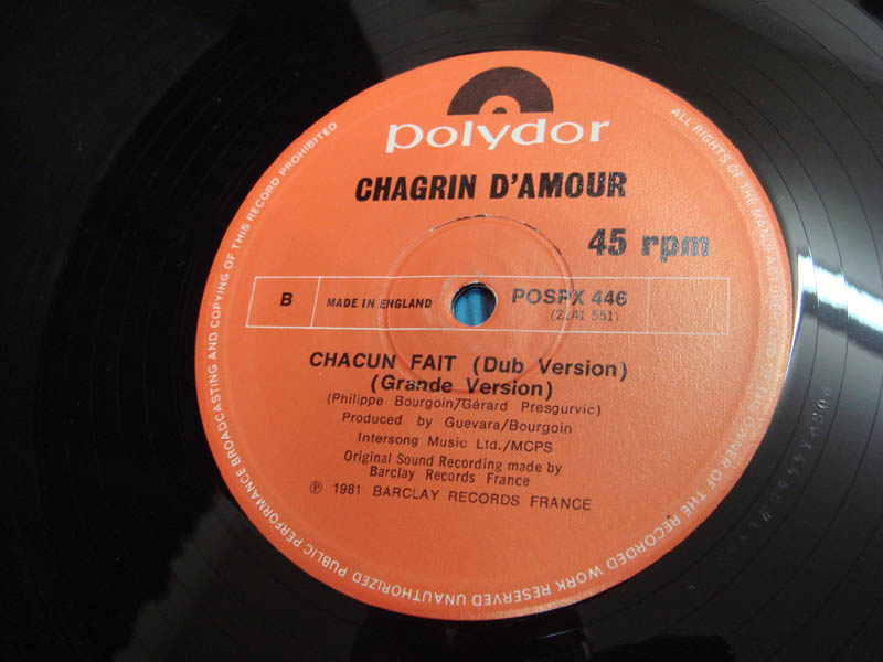 画像: Chagrin D'amour - Chacun Fait