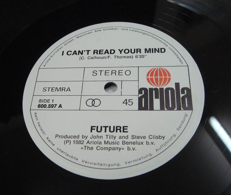 画像: Future - I Can't Read Your Mind