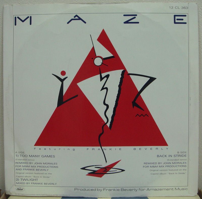 画像: Maze - Too Many Games(UK)