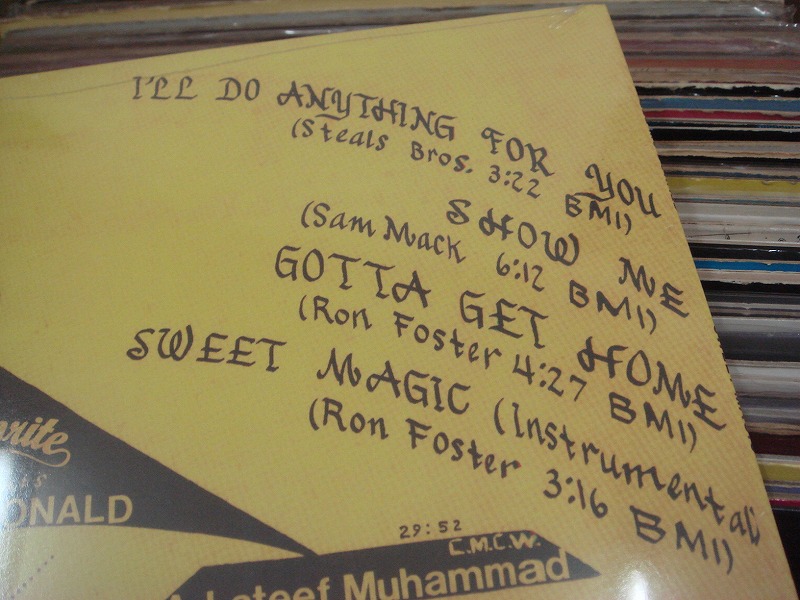 画像:  Lee McDonald ‎– Sweet Magic LP (Re)