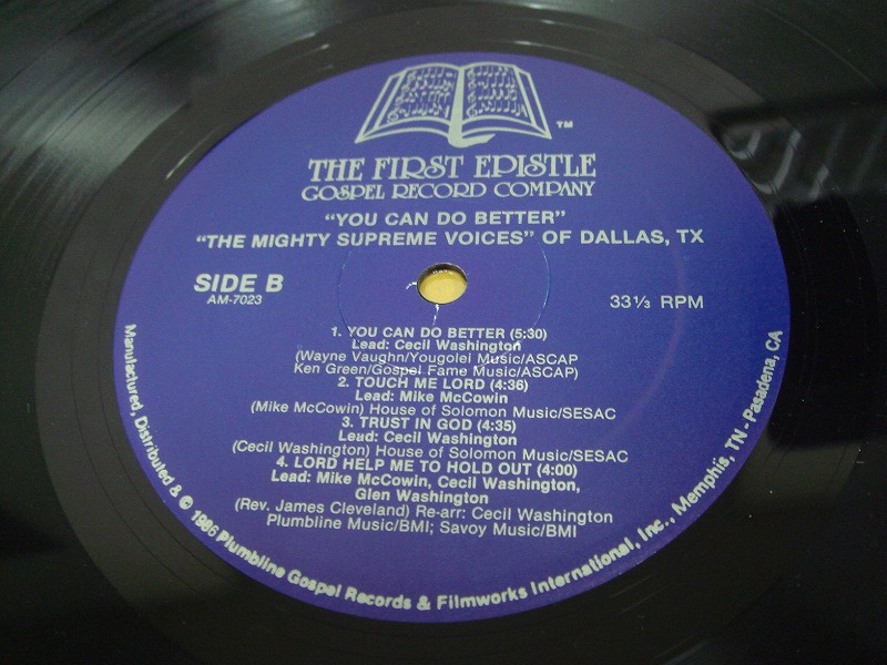 画像: Mighty Supreme Voices of Dallas Texas - You Can Do Better LP