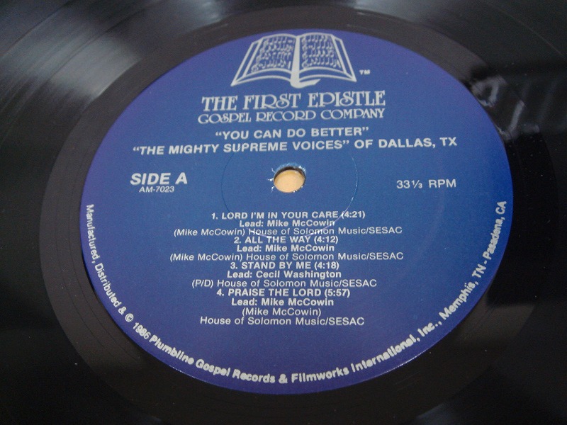 画像: Mighty Supreme Voices of Dallas Texas - You Can Do Better LP