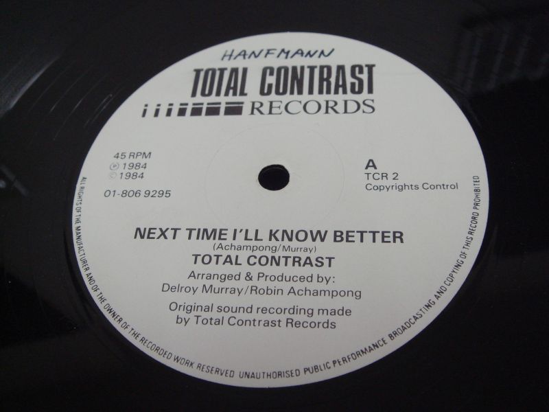 画像1: Total Contrast - Next Time I'll Know Better