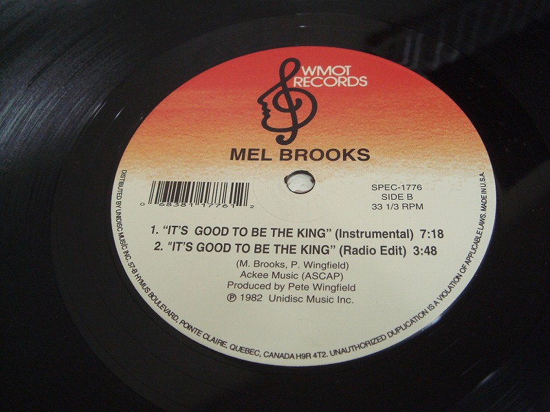 画像: Mel Brooks - It's Good To Be The King (Re)