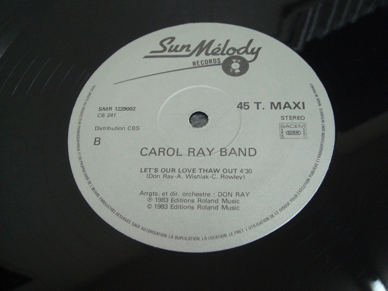 画像: Carol Ray Band - Let's Our Love Thaw Out