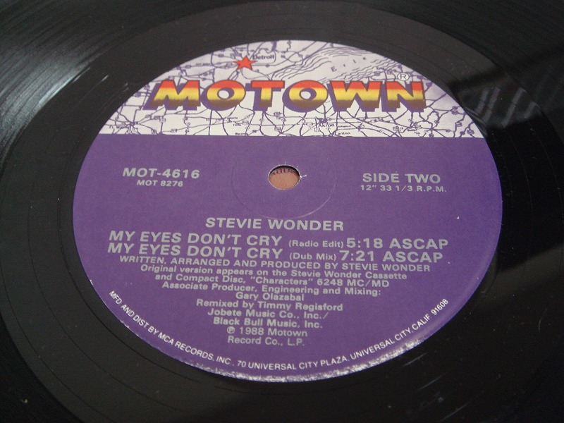 画像: Stevie Wonder - My Eyes Don't Cry Dub Mix