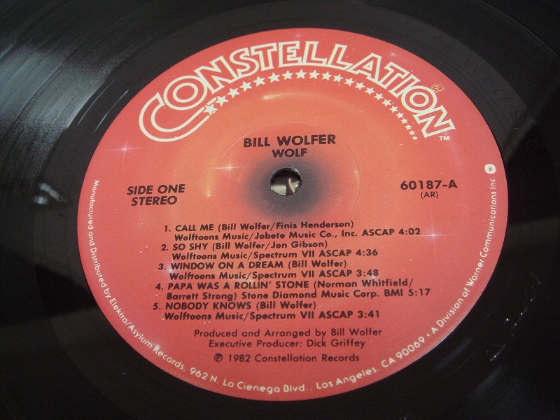 画像: Bill Wolfer - Wolf LP