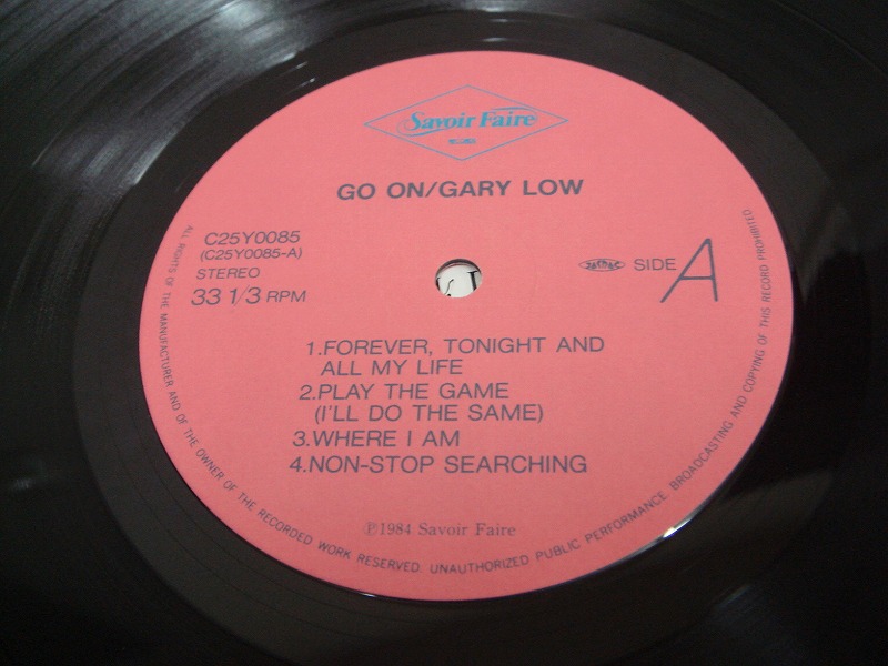 画像: Gary Low - Go On  LP