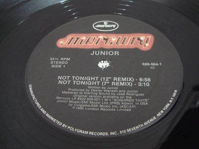 画像: Junior - Not Tonight