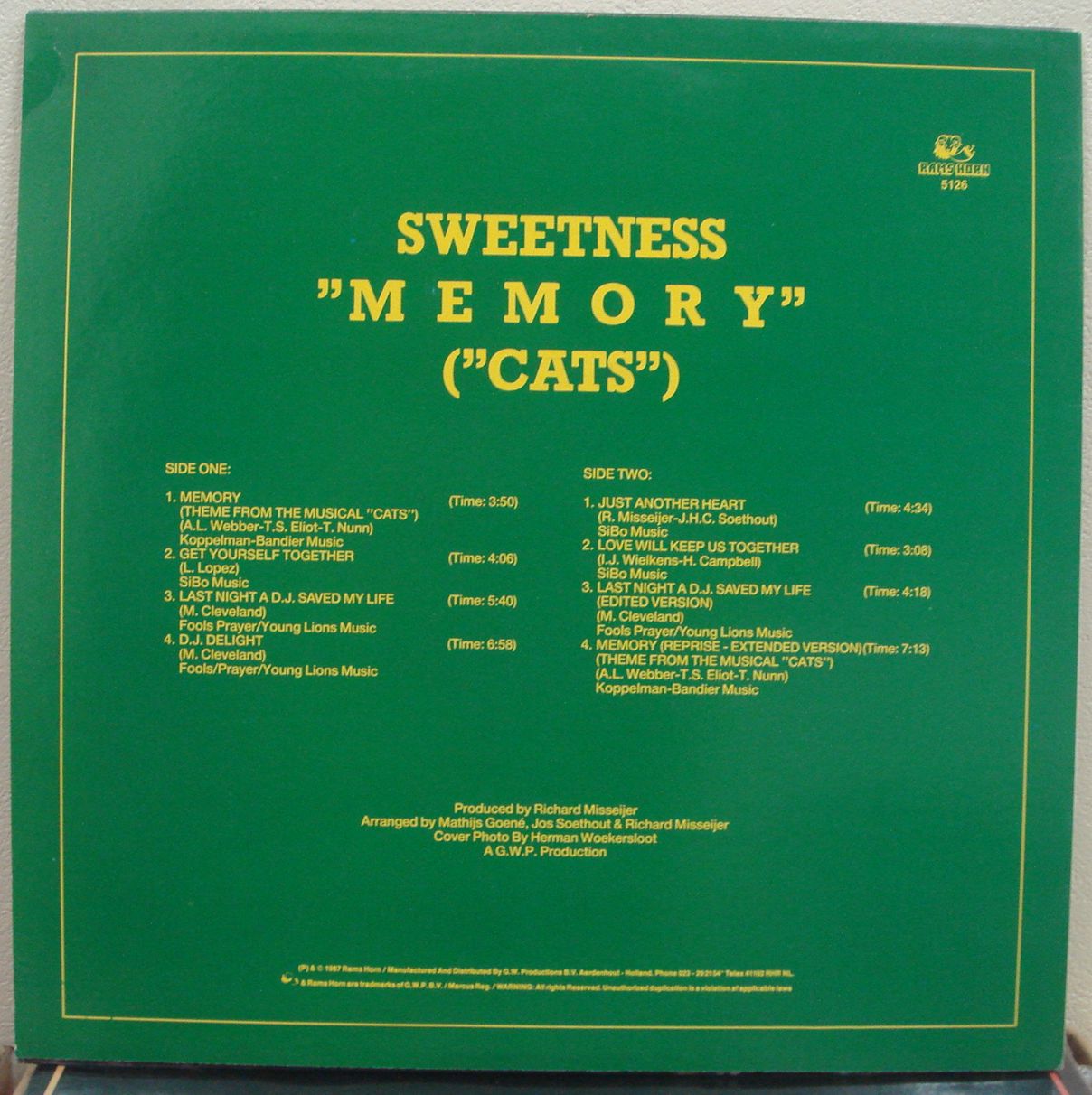 画像: Sweetness - Memory  LP 