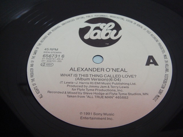 画像: Alexander O'neal - What Is This Thing Called Love