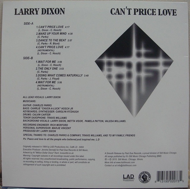 画像: Larry Dixon - Can't Price Love  (Re)