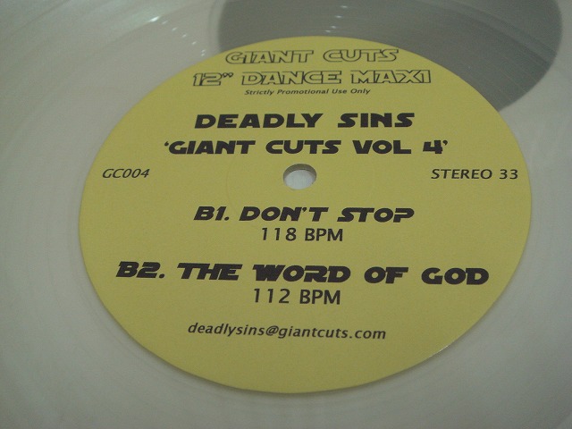 画像1:  Deadly Sins  ‎– Giant Cuts Vol 4 